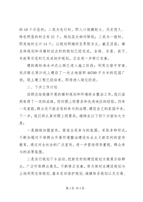 新农村镇村规划及环境综合整治情况汇报 (2).docx