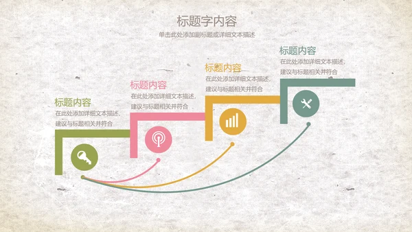 复古精美手绘花卉ppt动态模板