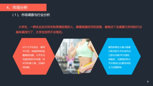 健身项目商业计划书通用PPT模板