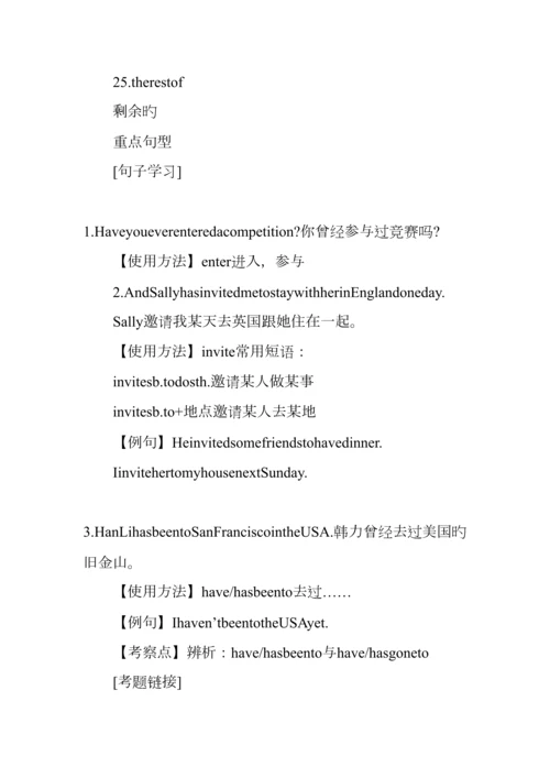 2023年八年级英语下册第二单元知识点总结外研版.docx