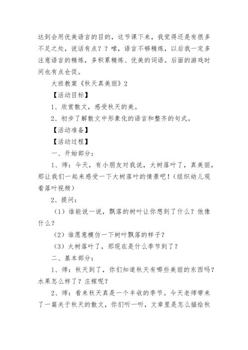 大班教案《秋天真美丽》.docx