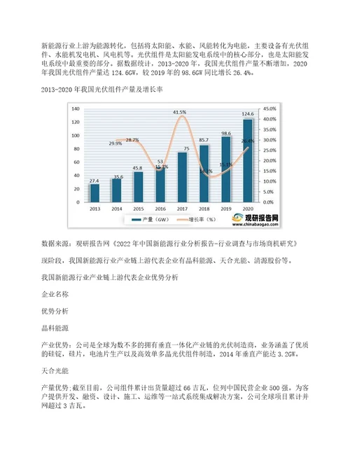 我国新能源行业产业链现状及上下游企业优势分析