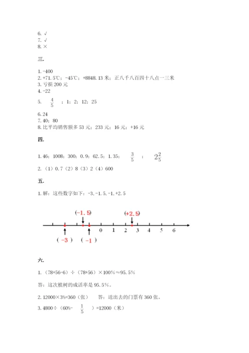 最新苏教版小升初数学模拟试卷（全国通用）.docx