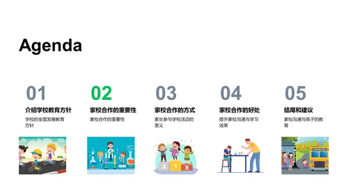家校共育新生代PPT模板