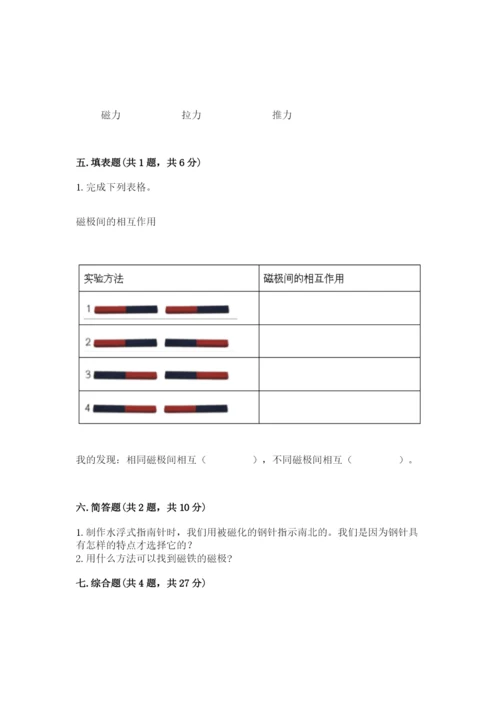 教科版二年级下册科学知识点期末测试卷及完整答案（典优）.docx