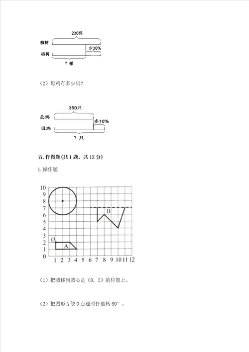 小学数学六年级上册期末考试试卷含答案研优卷