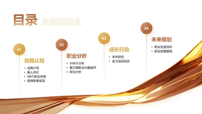 目录页-大学生职业生涯规划书