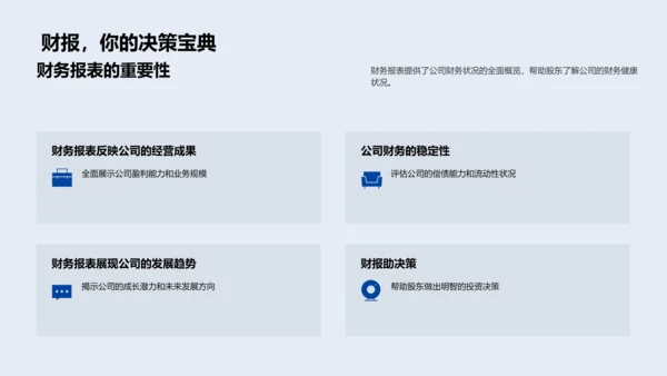 年度财务报告PPT模板