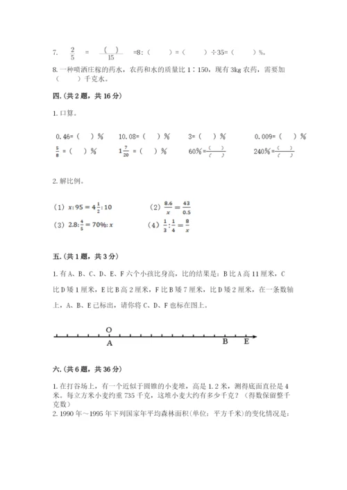 人教版六年级数学下学期期末测试题及答案【真题汇编】.docx