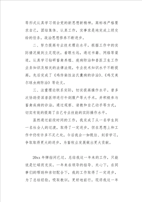 个人年终工作总结及自我鉴定