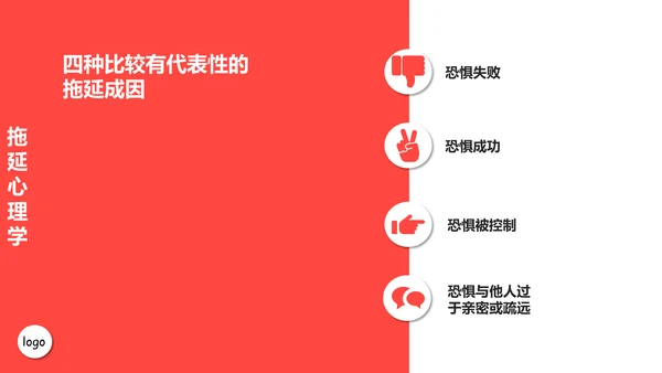 拖延心理学通用PPT模板
