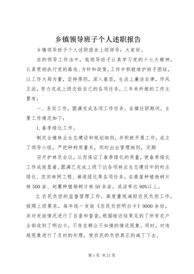 乡镇领导班子个人述职报告.docx