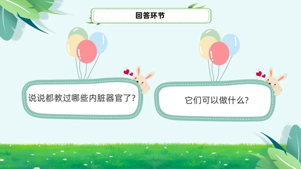 绿色小清新淡雅简约身体器官知多少幼儿园医学科普课件PPT