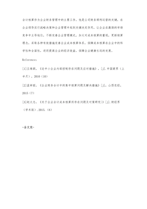 企业会计核算中存在的问题及解决措施.docx