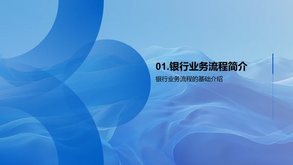 银行业务流程操作讲解PPT模板