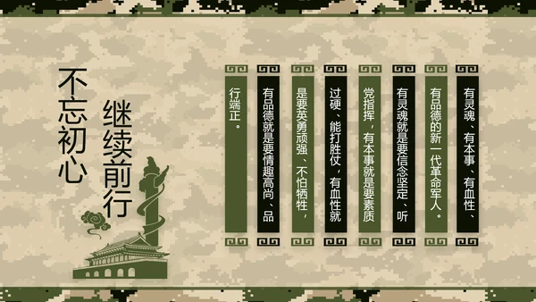 迷彩风部队军事工作总结汇报动态PPT