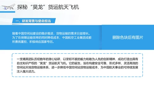 昊龙货运航天飞机助力中国航空事业走向世界团课PPT课件