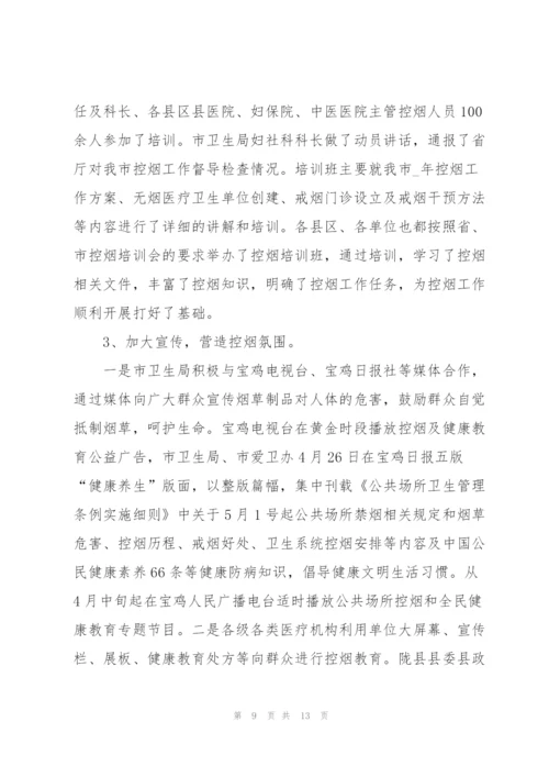 无烟单位创建工作总结范文.docx