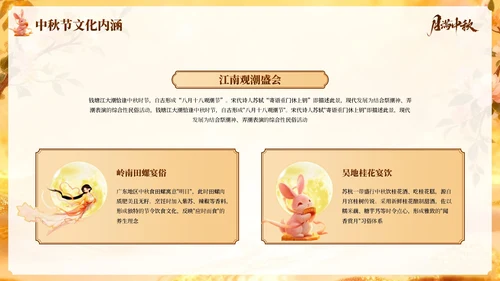 橙色国风中秋佳节PPT模板