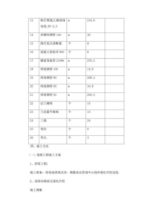 拆除路面路沿石新建路道综合标准施工专业方案.docx