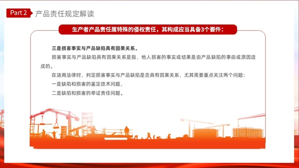 红色光效产品质量法PPT法律