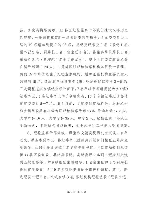 县纪检监察组织建设情况调研报告 (4).docx