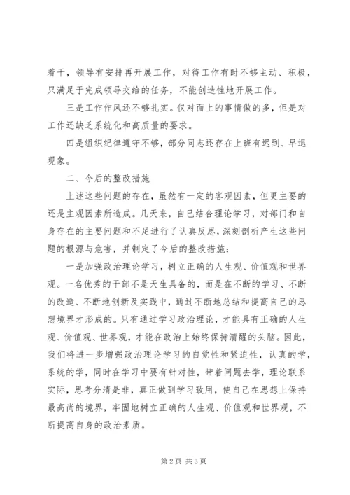 思想纪律作风整顿整改汇报材料 (2).docx