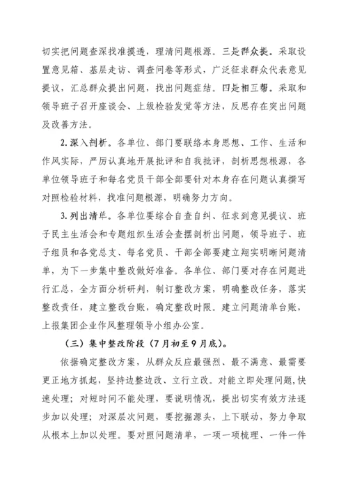 作风整顿实施专业方案.docx