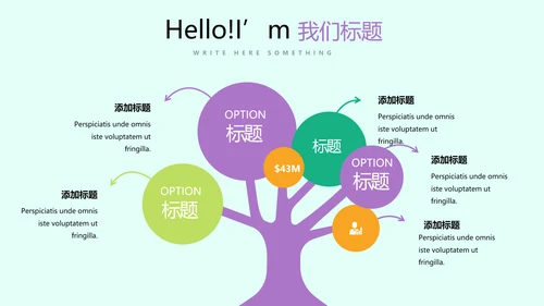 手绘绿色有机蔬菜动态PPT模板