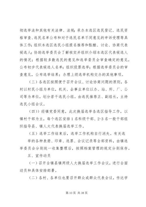 镇人大换届选举XX县区人大代表换届选举实施方案.docx