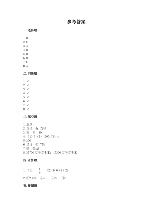 人教版六年级上册数学期末测试卷（夺冠系列）word版.docx