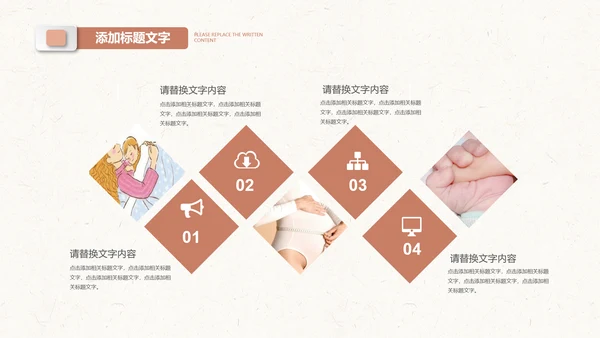 月子会所温馨母婴孕妇婴儿用品育儿ppt
