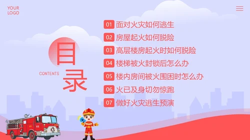 高层建筑火灾逃生知识讲解高层火灾消防安全培训PPT