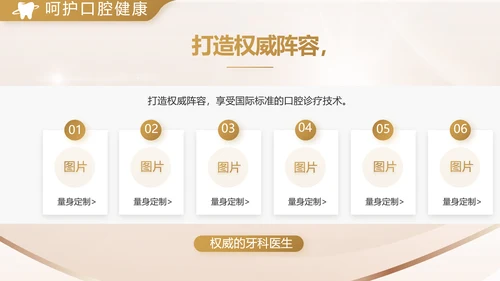 金色高档牙科口腔医学工作总结PPT