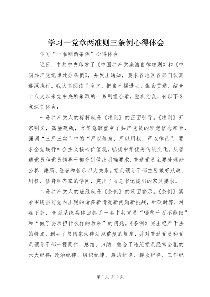 学习一党章两准则三条例心得体会 (3).docx