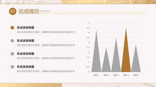小清新花卉烫金风年中工作总结汇报年度总结PPT模板年中总结