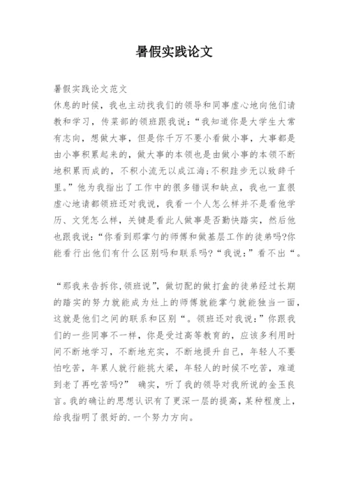 暑假实践论文.docx
