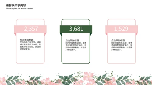 小清新总结汇报PPT模板
