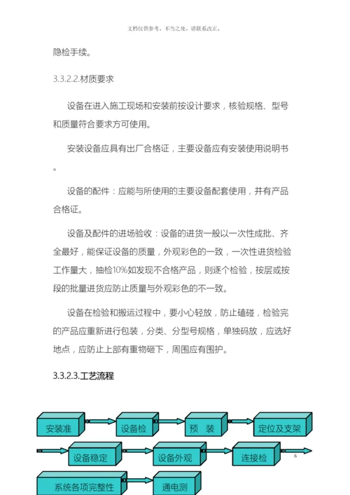 设备安装调试测试验收和施工方案.docx