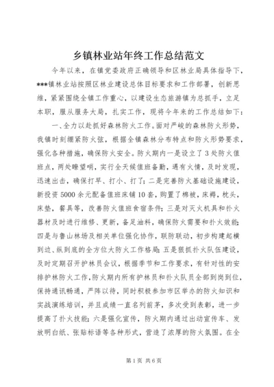 乡镇林业站年终工作总结范文.docx