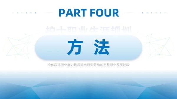 蓝色商务简约护士职业生涯规划PPT模板职业规划
