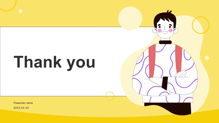 黄色插画风学生会竞选