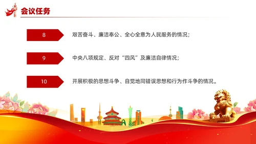 党支部组织生活会工作流程PPT党建