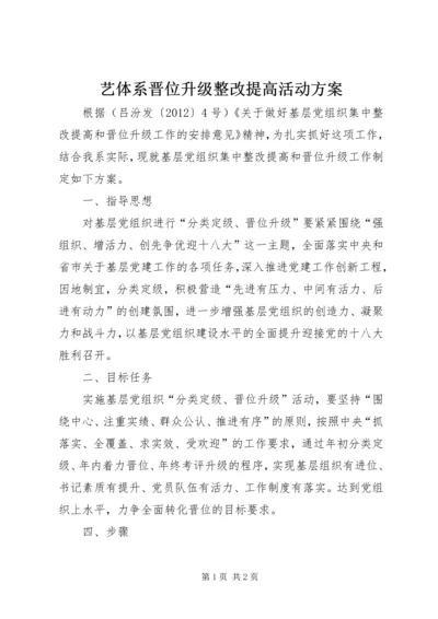 艺体系晋位升级整改提高活动方案.docx