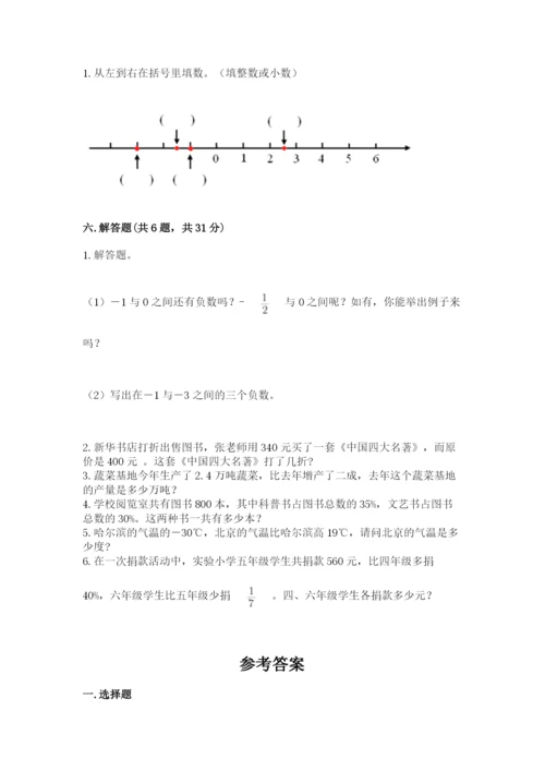 那坡县六年级下册数学期末测试卷及完整答案1套.docx