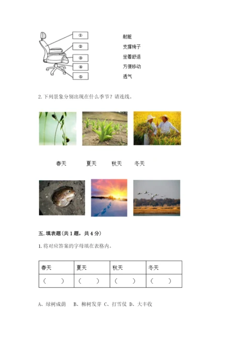 教科版科学二年级上册《期末测试卷》精品【a卷】.docx