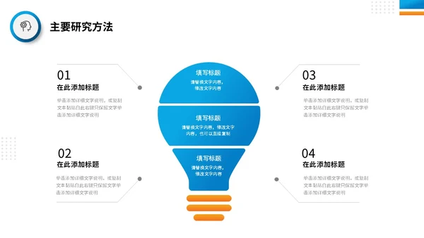 商务风蓝桔双色系开题报告答辩PPT答辩1