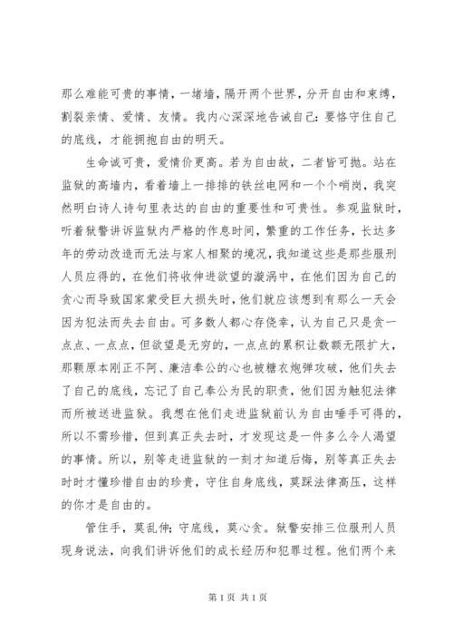 参观监狱警示教育活动心得体会（12篇）.docx