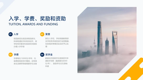 蓝白色简约风MBA专业招生简章