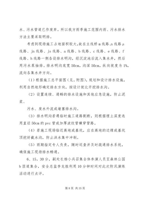 防洪度汛应急演练方案.docx